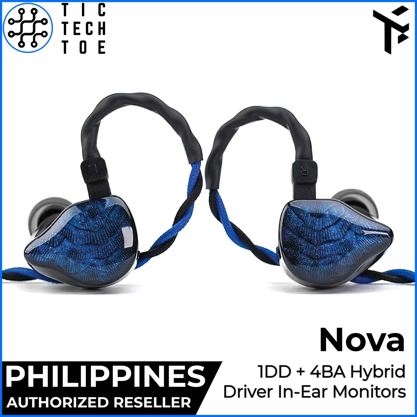 Truthear Nova Hybrid 1DD + 4BA Dynamic Driver Balanced Armature IEM Wired Earphones In-Ear Monitors