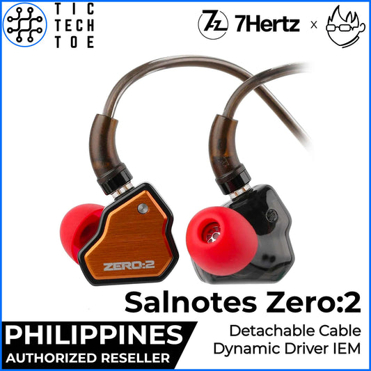 7Hz x Crinacle Salnotes Zero:2 II Steel Faceplate Dynamic Driver Detachable Cable In-Ear Earphones