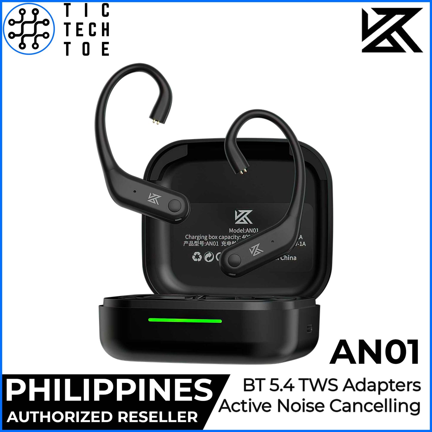 KZ AN01 Active Noise Cancelling Bluetooth 5.4 IEM Upgrade Earphone Module Cable True Wireless Gaming