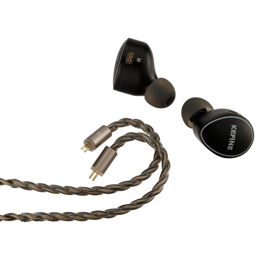 Kefine Quatio Hybrid Driver IEM 2DD + 2BA Tuning Nozzle Aluminum Wired In-Ear Monitor Earphones