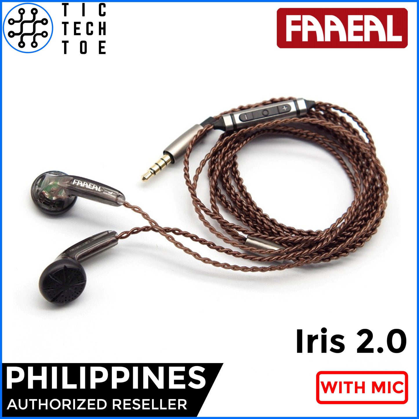 FAAEAL Iris 2.0 32ohm HiFi Earbuds with Mic
