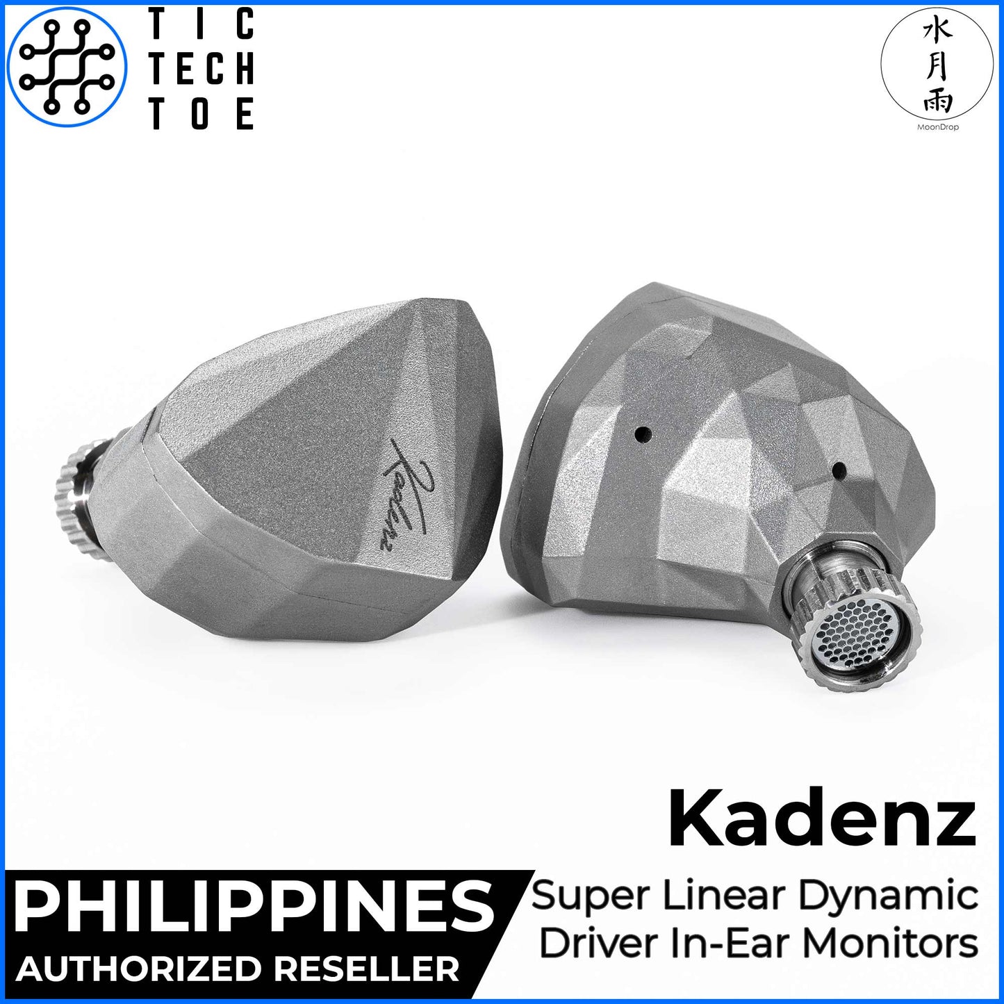 Moondrop Kadenz Flagship Gen 2 HiFi Dynamic Driver 3.5mm/4.4mm/USB-C In-Ear Monitor Earphones