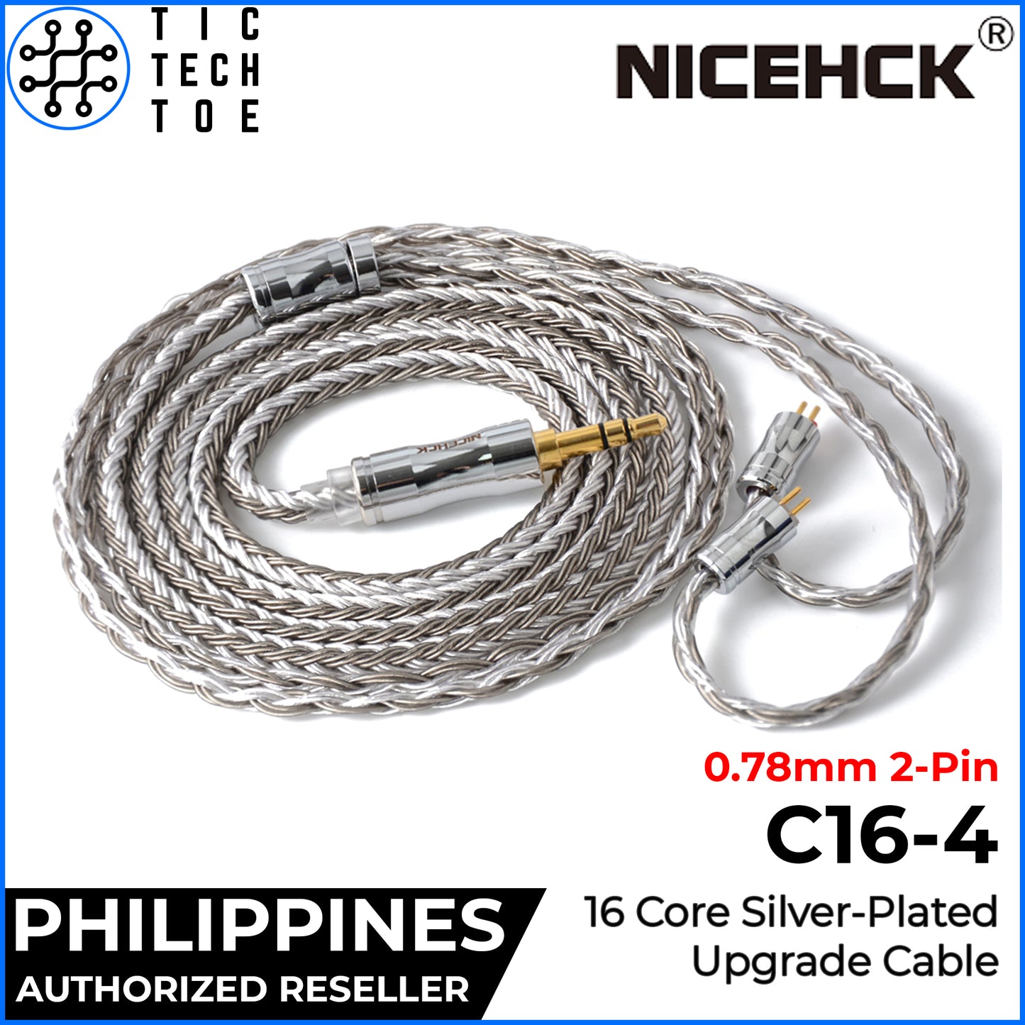 NiceHCK C16-4 16 Core Silver Plated Upgrade Cable