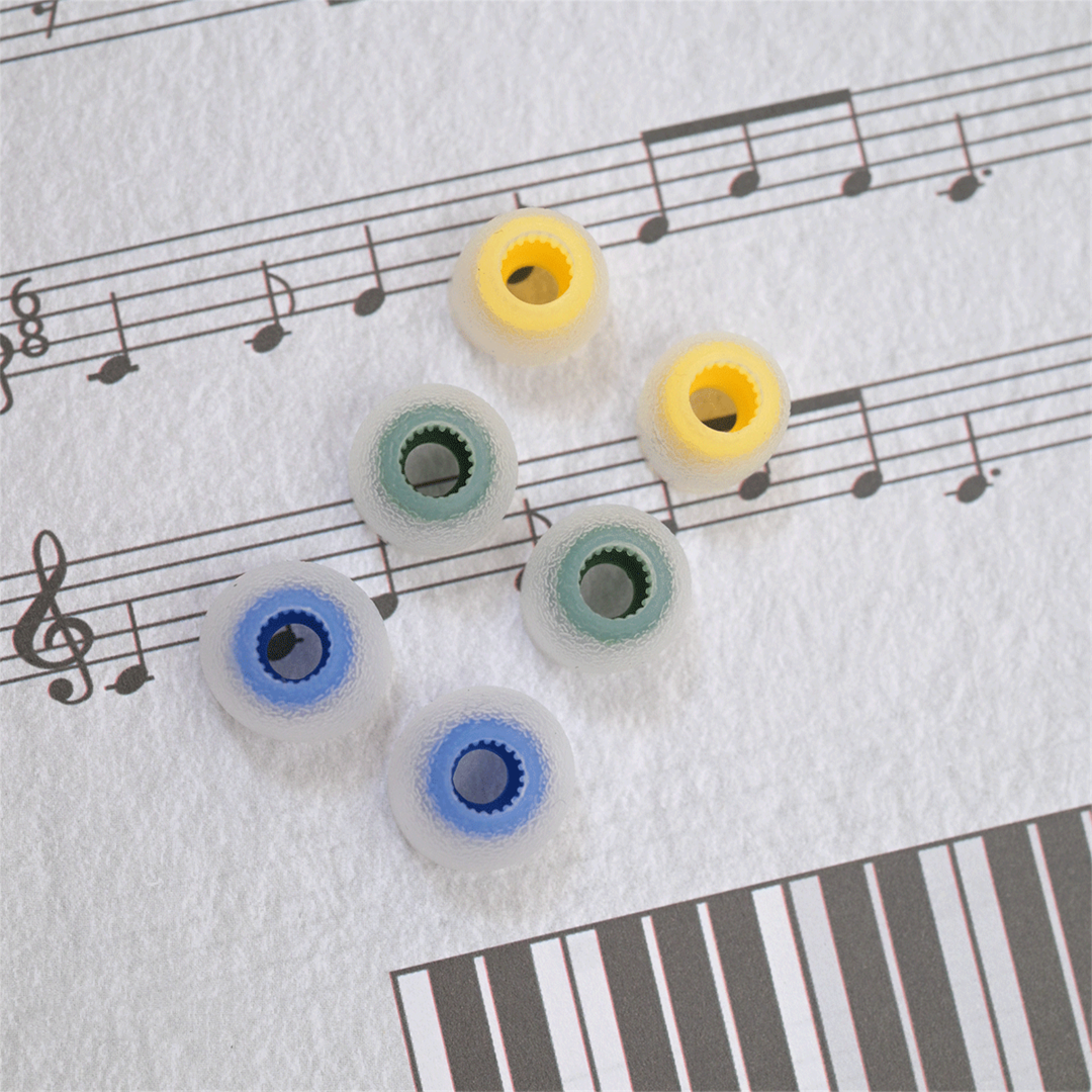 Tangzu Tang Sancai Balanced Tips Soft Silicone Upgrade Replacement Eartips IEM 3 Pairs Set Eartips