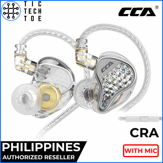 CCA Lyra Dual Magnetic Dynamic Driver Noise Isolating Detachable Cable Earphones with Mic
