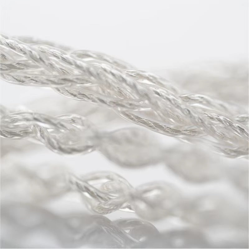 Moondrop Line K 3.5mm Silver Plated Copper 96-Core Twisted Upgrade Replacement Earphone IEM Cable
