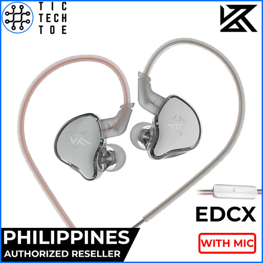 KZ EDCX HiFi Dynamic Audio Driver Lightweight Ergonomic IEM In-Ear Monitor Earphones with Mic