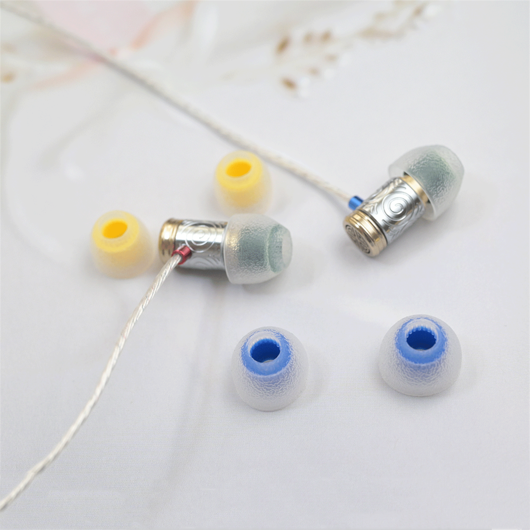 Tangzu Tang Sancai Balanced Tips Soft Silicone Upgrade Replacement Eartips IEM 3 Pairs Set Eartips