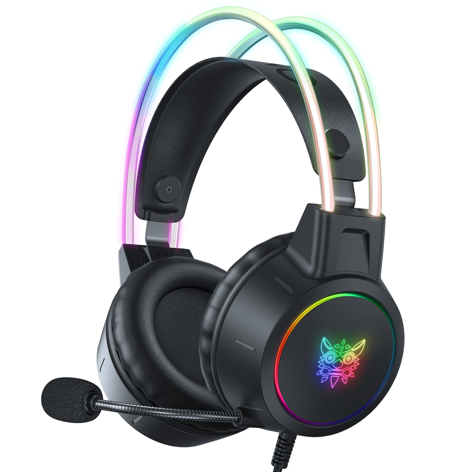 Onikuma X15 Pro Noise Cancelling RGB Lighting Wired Gaming Headset PS5