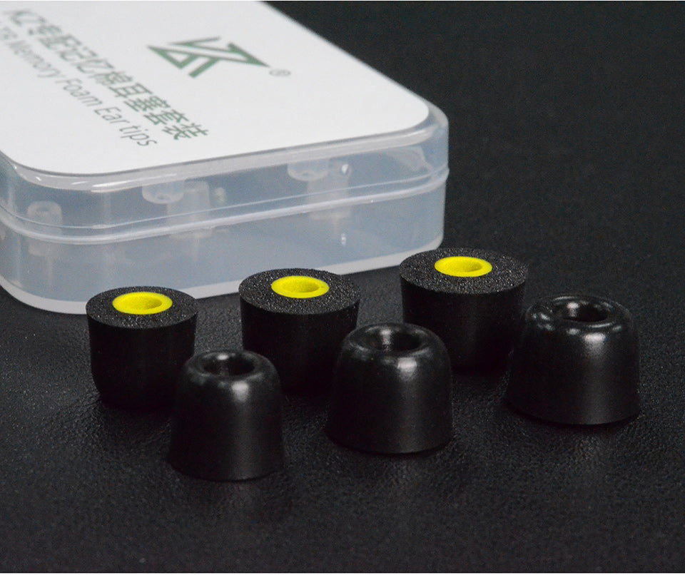 KZ Premium Memory Foam Earphone Tips New Version Upgrade Replacement IEM 3 Pairs Set Soft Eartips