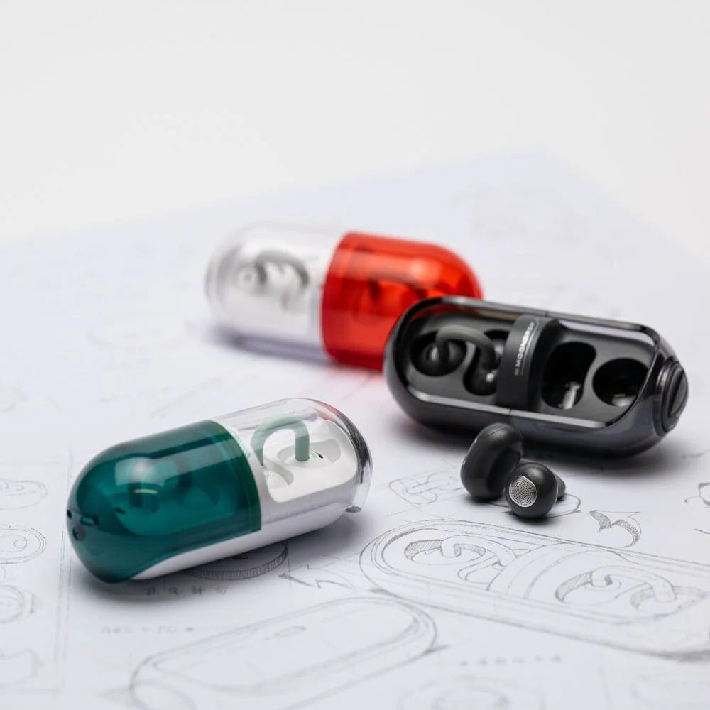 Moondrop Pill Ear Clip HiFi True Wireless AI ENC Bluetooth 6.0 Noise Reduction IPX4 Sports Earphones