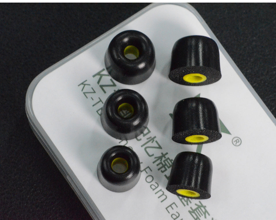 KZ Premium Memory Foam Earphone Tips New Version Upgrade Replacement IEM 3 Pairs Set Soft Eartips
