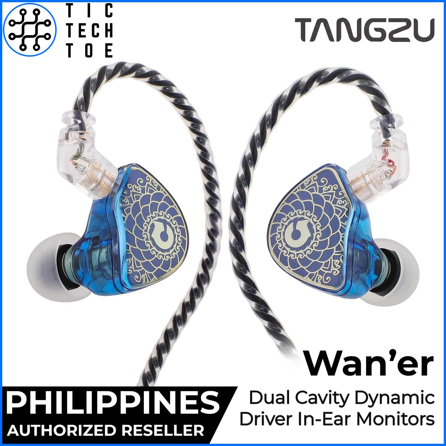 Tangzu Wan'er / Waner SG Dynamic Driver Dual Cavity Detachable Cable IEM In-Ear Earphones