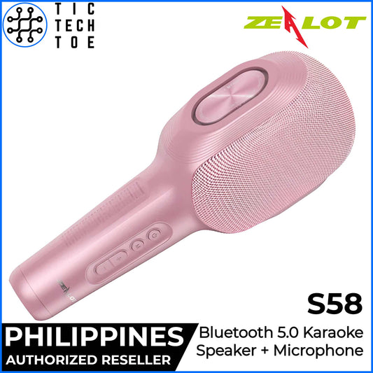 Zealot S58 Handheld Surround Sound Karaoke Microphone Wireless Portable Bluetooth Home KTV Speaker