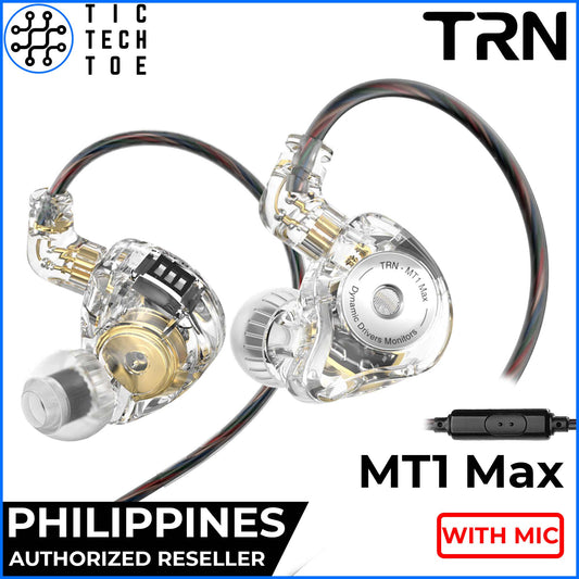 TRN MT1 Max Tuning Switch Adjustable Sound Dynamic Driver Detachable Cable IEM Earphones with Mic
