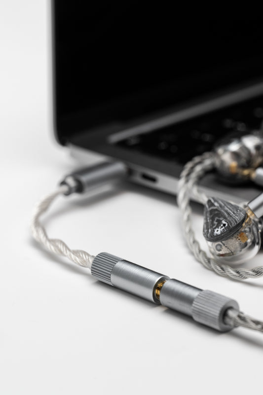 Moondrop Echo-A USB Type-C to 3.5mm with Mic Aluminum 32Bit/384kHz Mini Portable DAC/AMP Adapter