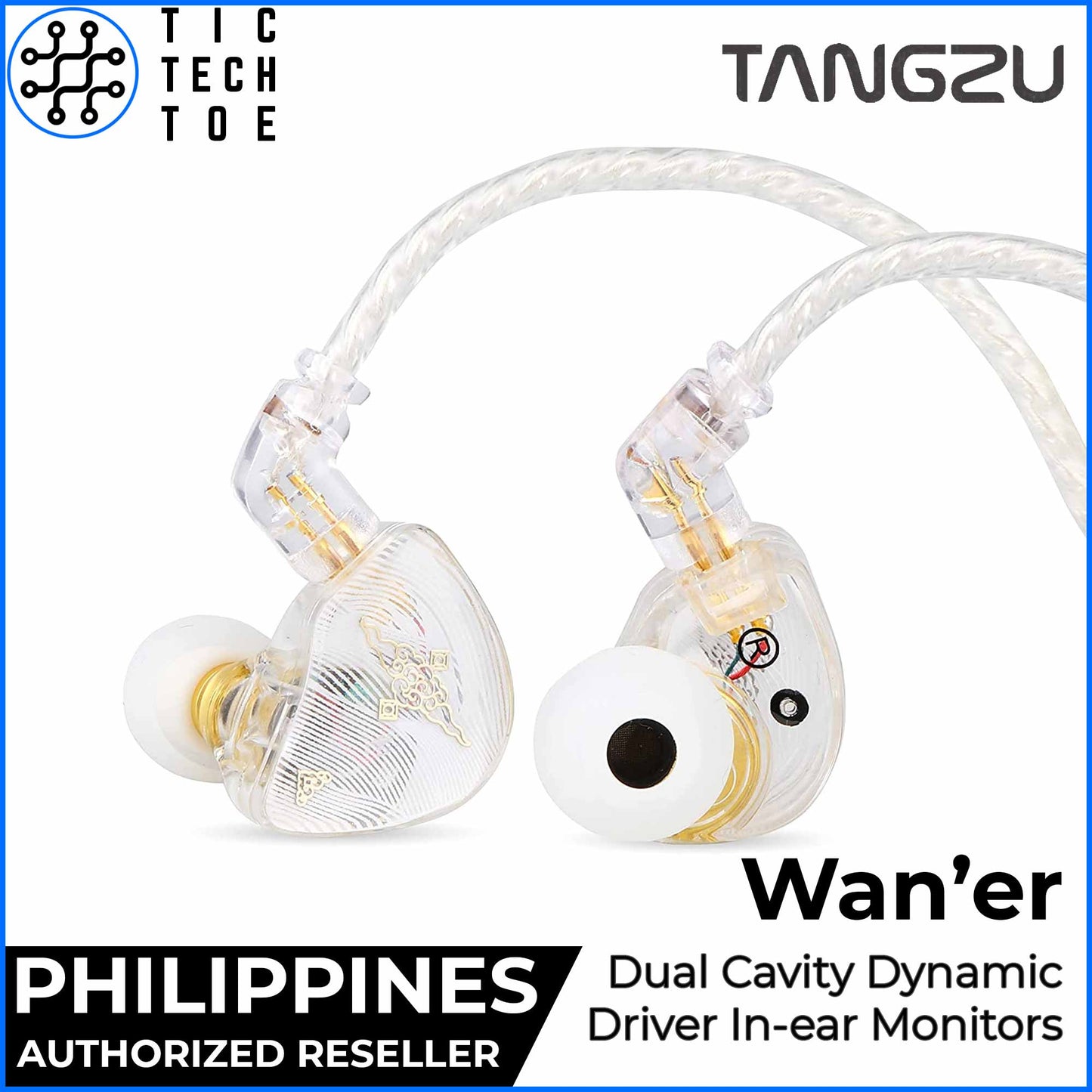 Tangzu Wan'er / Waner SG Dynamic Driver Dual Cavity Detachable Cable IEM In-Ear Earphones