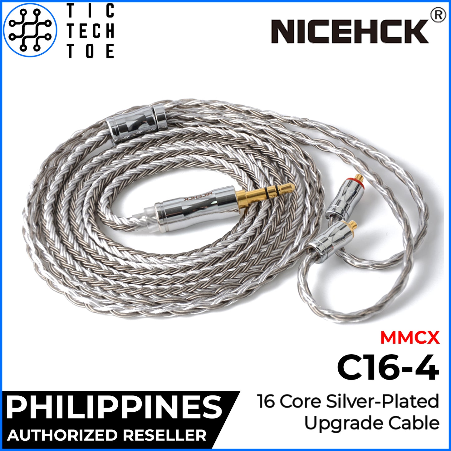 NiceHCK C16-4 16 Core Silver Plated Upgrade Cable