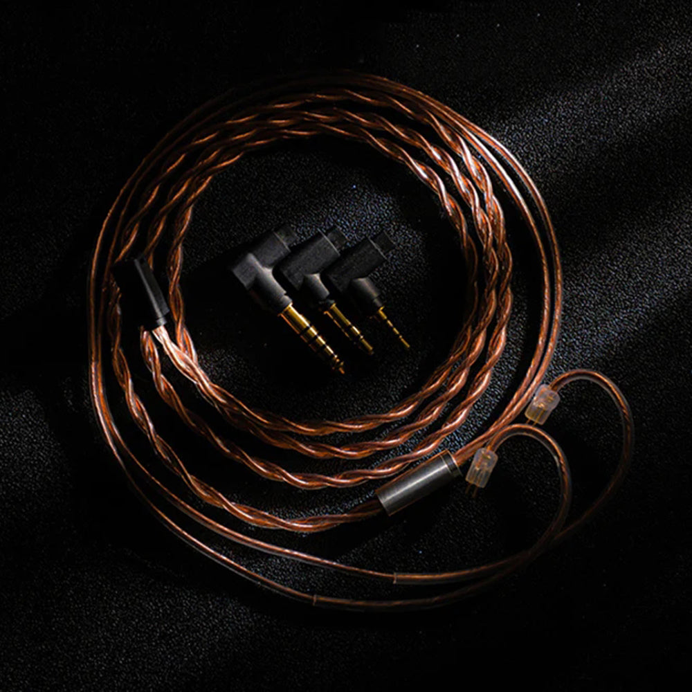Moondrop PCC Pure Crystal Copper Interchangeable 2.5 / 3.5 / 4.4 Balanced Upgrade IEM Earphone Cable