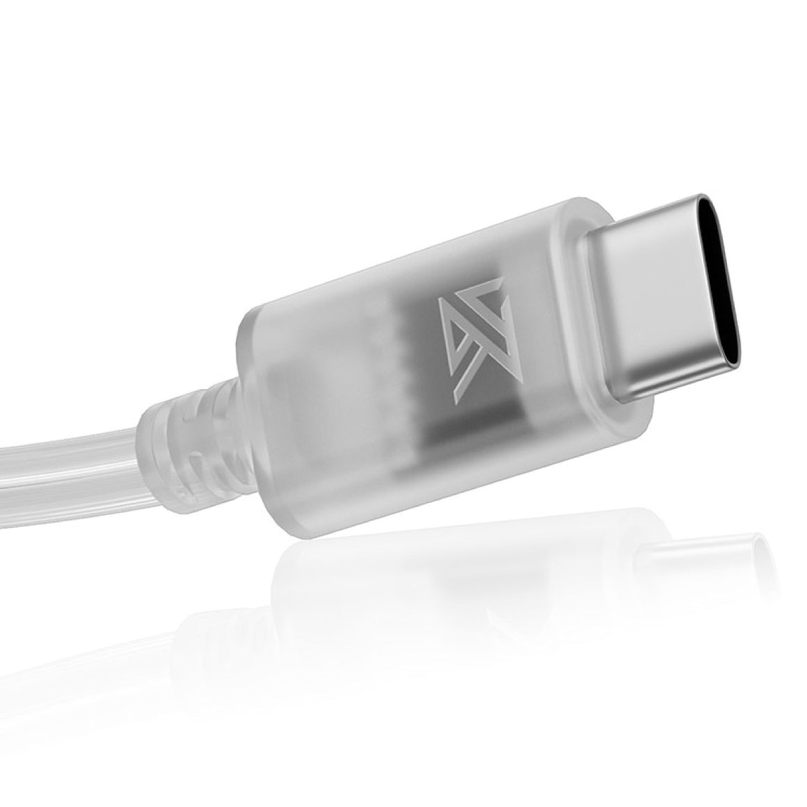 KZ USB-C Silver Plated Upgrade Cable Oxygen-Free IEM with Microphone and Control Earphone SPC Wire