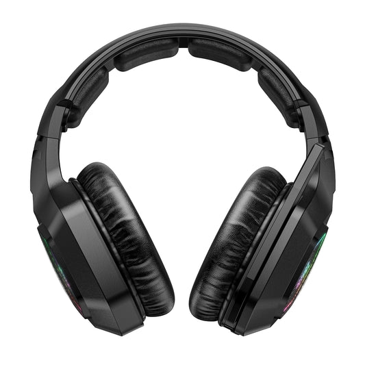 Onikuma B100 Wired + Wireless RGB Headset Bluetooth/2.4GHz USB Noise Cancelling Gaming Headphones
