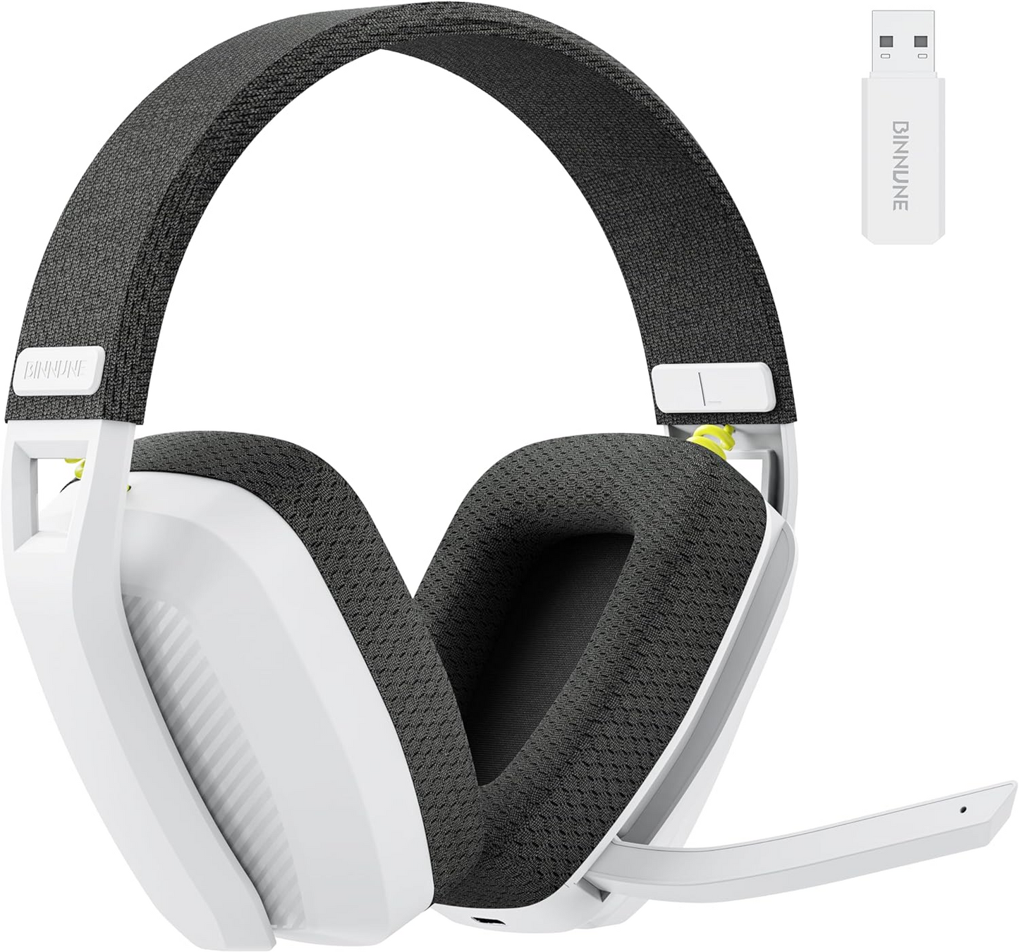 BINNUNE BW06 Dual Wireless USB 2.4Ghz + Bluetooth 5.3 Gaming Headset PS5 PC Mobile Switch Headphones