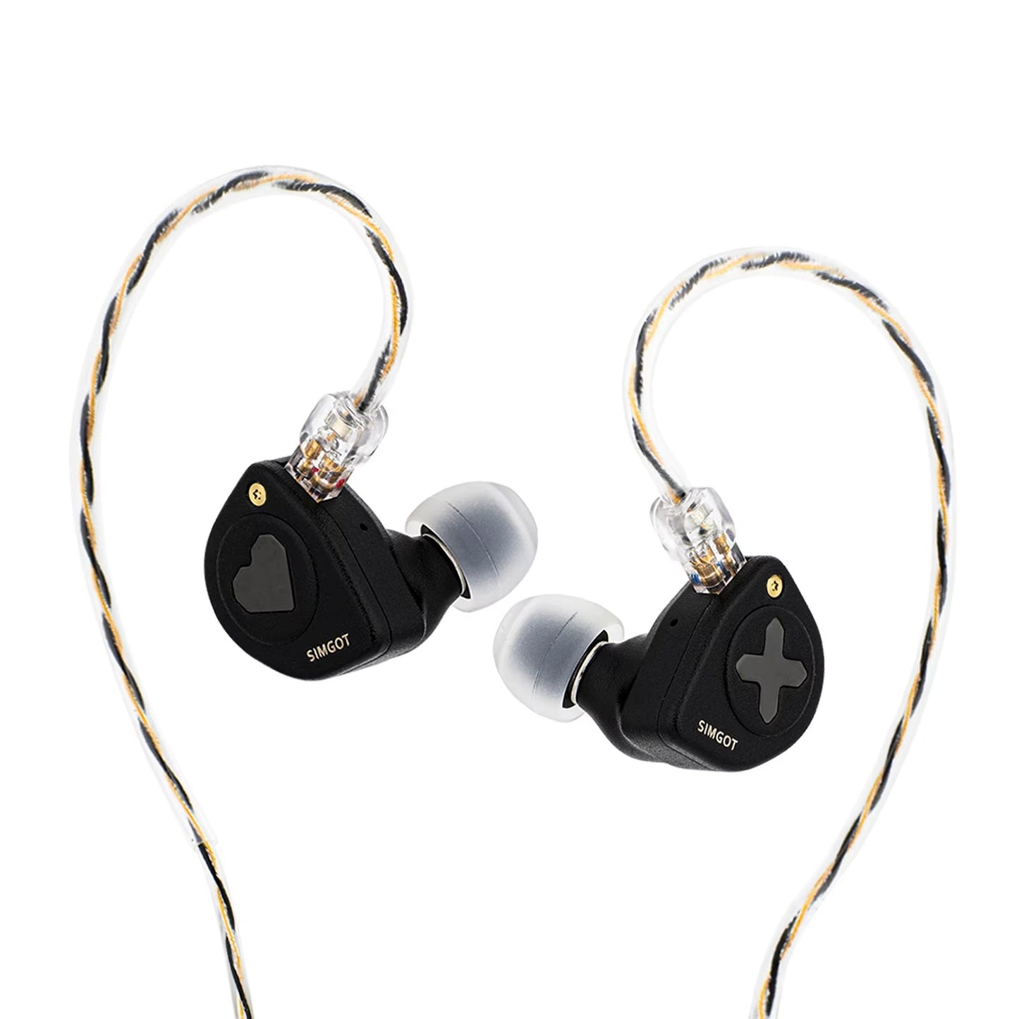 SIMGOT x HBB EW300 Triple Hybrid DD+PZT+Planar Driver Metal Shell Detachable Cable In-Ear Earphones