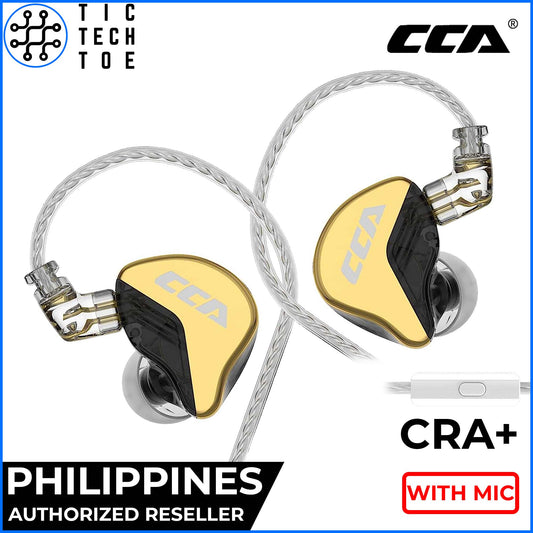 CCA CRA+ / CRA Plus Dynamic Driver Noise Isolating Detachable Cable Earphones with Mic