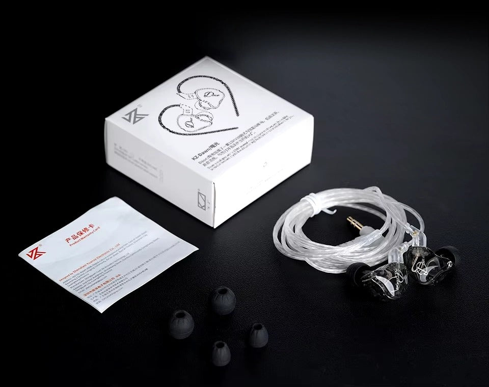 KZ Dawn HiFi Single Dynamic Driver Earphones Lightweight Wired Cable IEM with Mic and Music Control