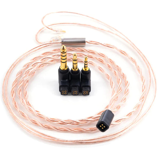 Moondrop PCC Pure Crystal Copper Interchangeable 2.5 / 3.5 / 4.4 Balanced Upgrade IEM Earphone Cable
