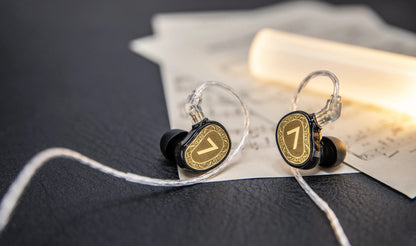 7Hz Elua Ultra Dual Dynamic Audio Driver Detachable Cable Wired In-Ear Monitor Ergonomic Earphones