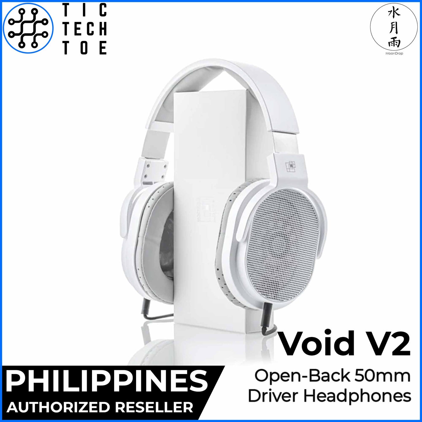 Moondrop Void V2 Flagship 50mm Dynamic Driver Open Back Over-Ear Monitor Headphones