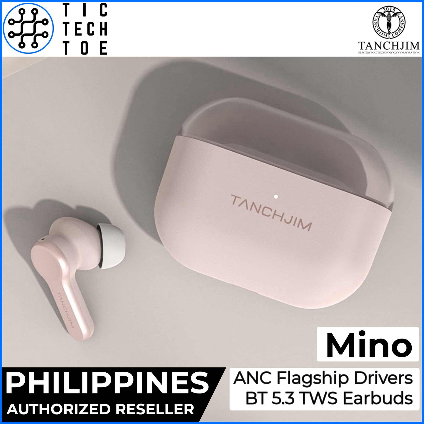 Tanchjim Mino ANC Bluetooth 5.3 IPX4 Waterproof Touch Control Wear Detection True Wireless Earphones