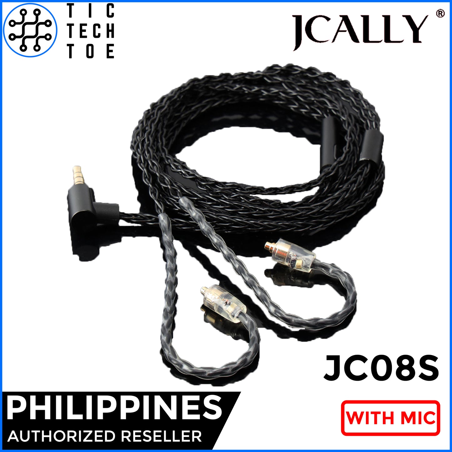 JCALLY JC08S 8-Core Braided Upgrade Cable with Mic