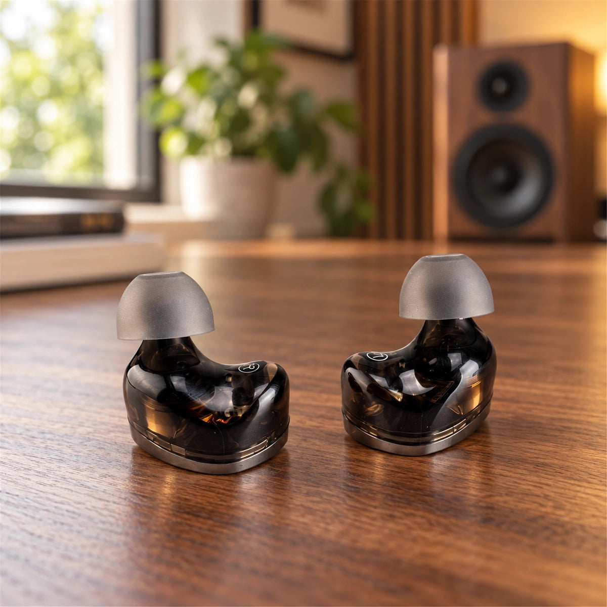 TINHIFI HUO Black HiFi IEM Hybrid Dynamic Balanced Armature Earphones Wired Detachable Cable No Mic