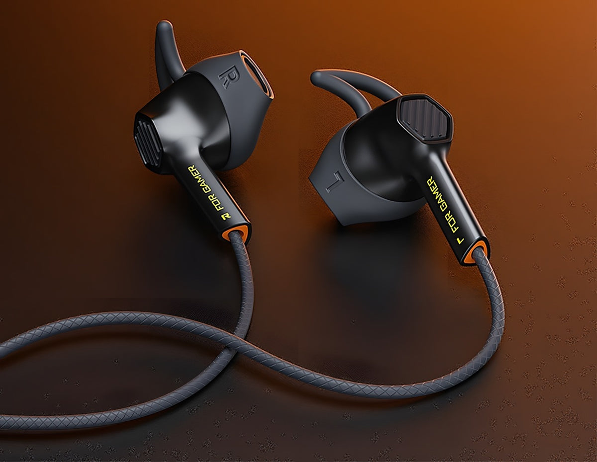 Plextone G27 Plus Semi In-Ear Gaming Earbuds Dynamic Driver Wired Braided Cable 3.5mm/USB-C Mic