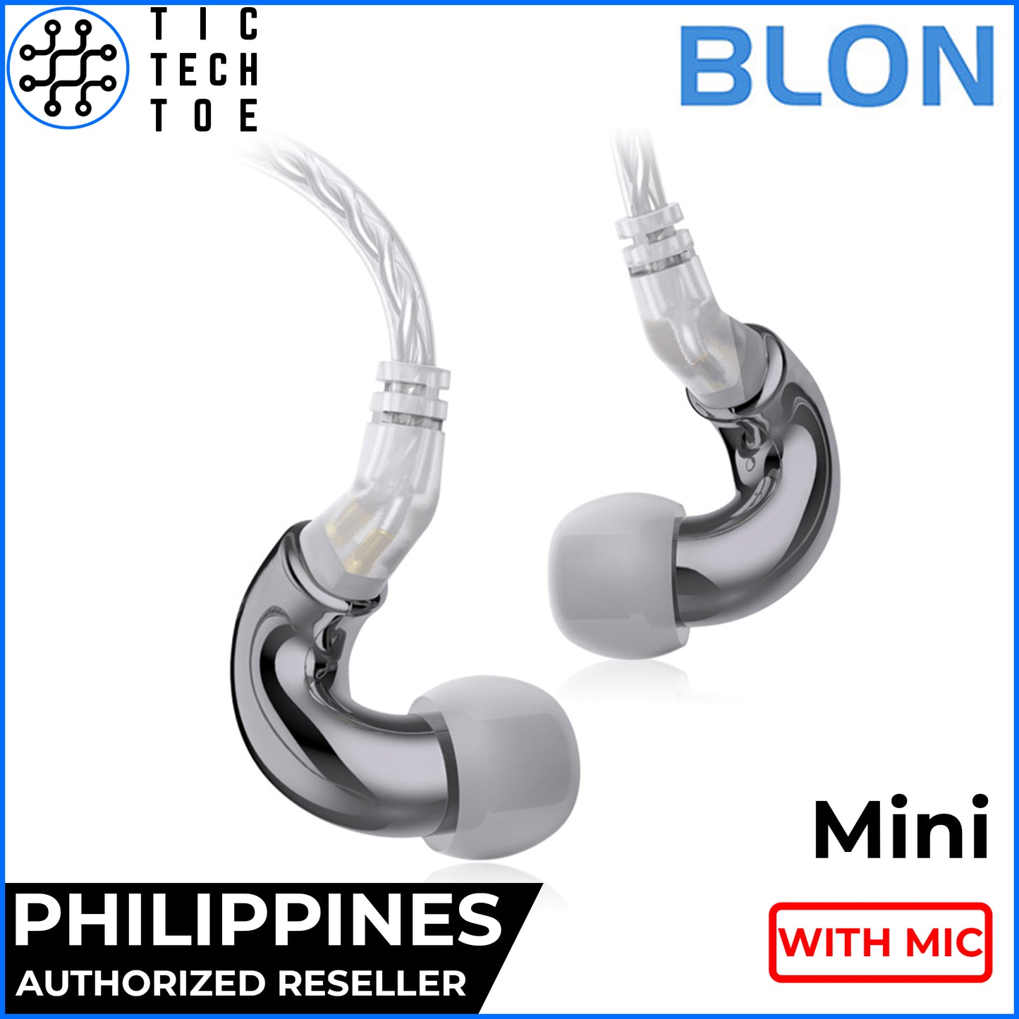 BLON Mini / BL-Mini HiFi Dynamic Driver Earphones with Mic