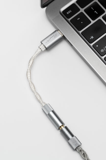 Moondrop Echo-A USB Type-C to 3.5mm with Mic Aluminum 32Bit/384kHz Mini Portable DAC/AMP Adapter