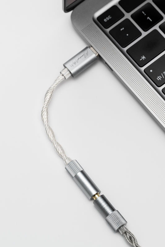 Moondrop Echo-A USB Type-C to 3.5mm with Mic Aluminum 32Bit/384kHz Mini Portable DAC/AMP Adapter