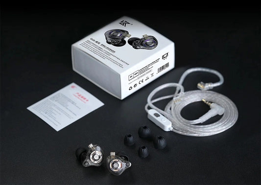 KZ Gale USB-C/3.5mm Gaming Super Linear Dynamic Driver Earphones Detachable Wired Cable IEM with Mic