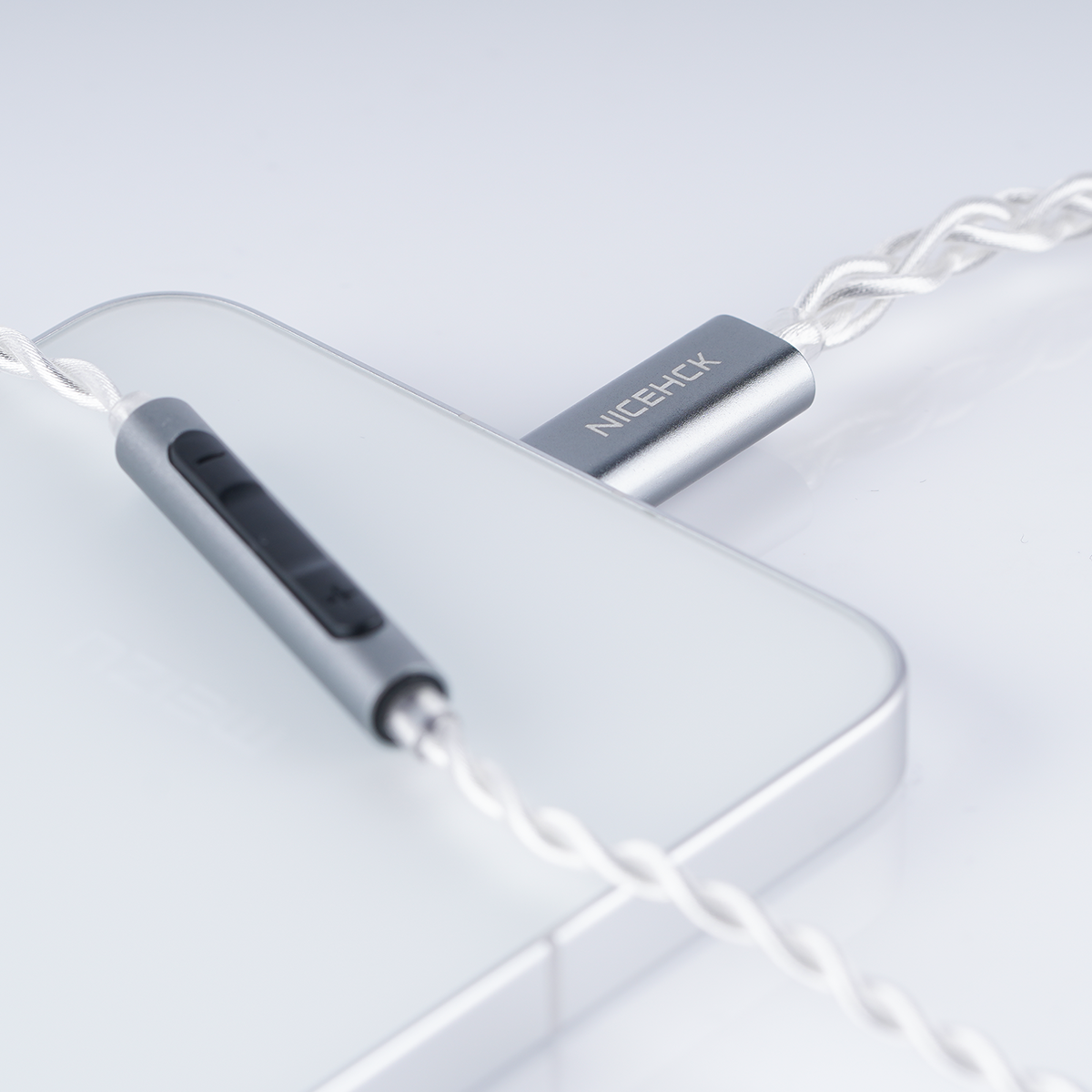 NICEHCK SP4 USB-C Cable HD Mic Built-In DAC CX31993 Braided Earphone IEM Upgrade Replacement Wire