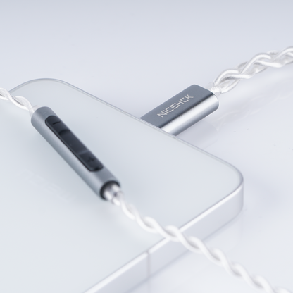 NICEHCK SP4 USB-C Cable HD Mic Built-In DAC CX31993 Braided Earphone IEM Upgrade Replacement Wire