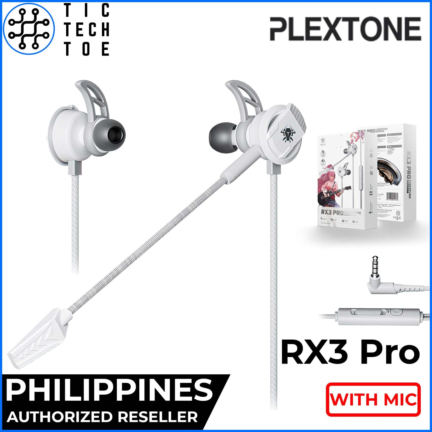 Plextone xMOWI RX3 Pro Gaming Bass Earphones with Dual Mic