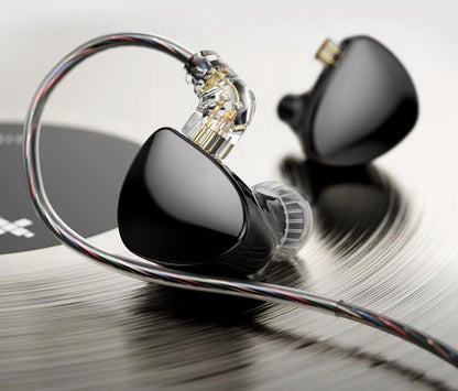 TRN MT5 Upgraded LCP Dynamic Driver Zinc Alloy Shell Detachable Cable IEM In-Ear Earphones with Mic