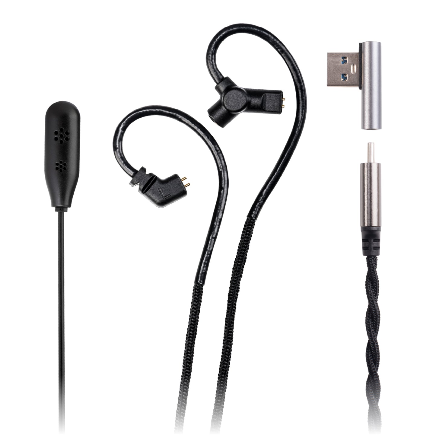 TINHIFI AI Mic Pro Detachable Mic Noise Reduction Gaming USB-C Cable IEM Earphone Wire Replacement