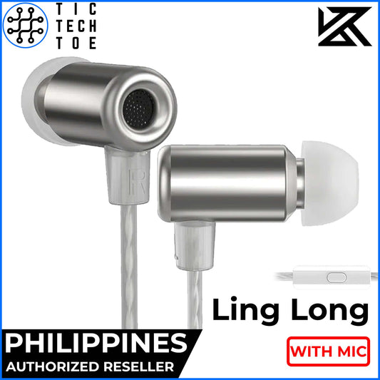 KZ Linglong / Ling Long Aluminum Micro Dynamic Driver Bullet Style IEM Earphones with Mic