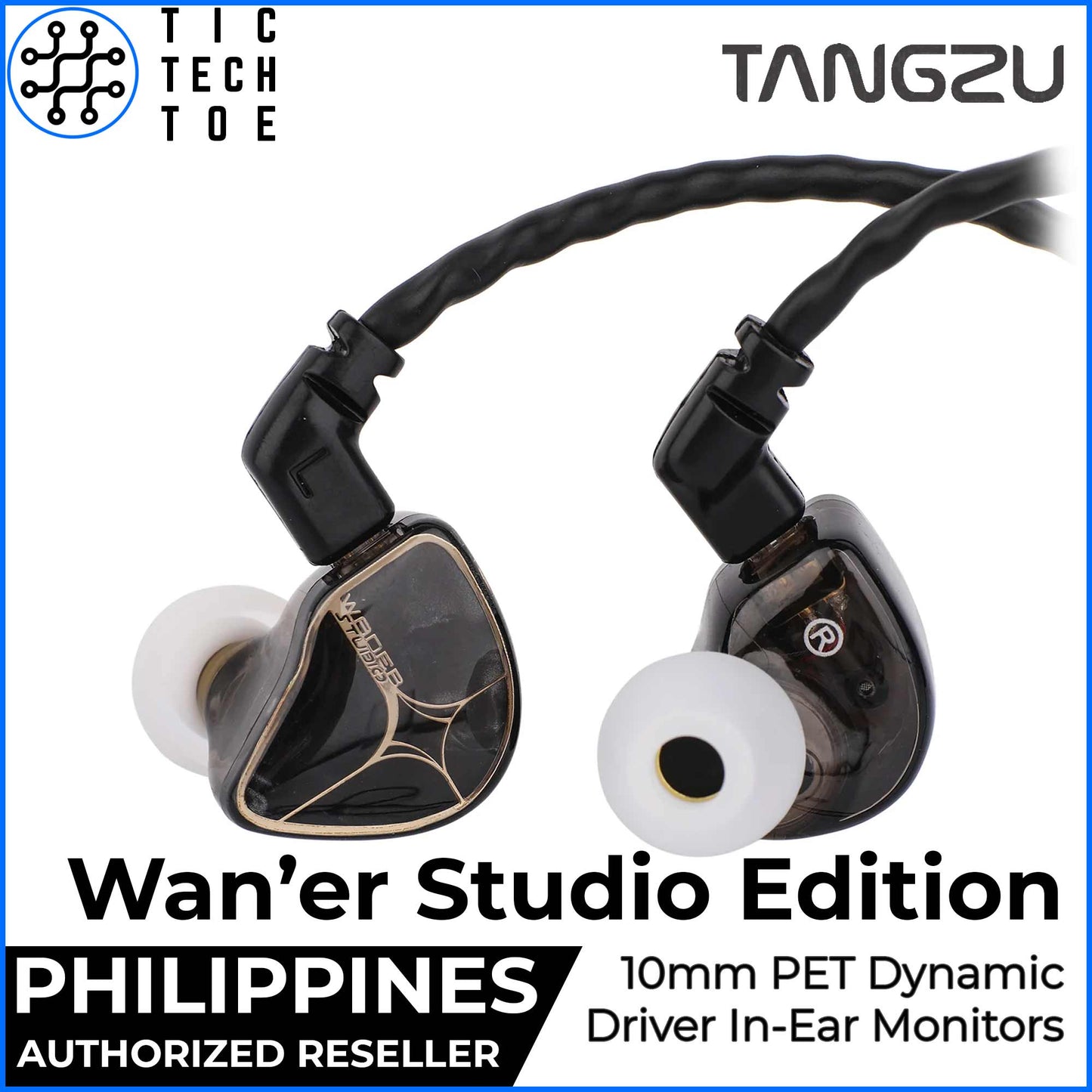 Tangzu Wan'er Studio Edtion SE SG Dynamic Driver HiFi Detachable Cable Waner IEM In-Ear Earphones