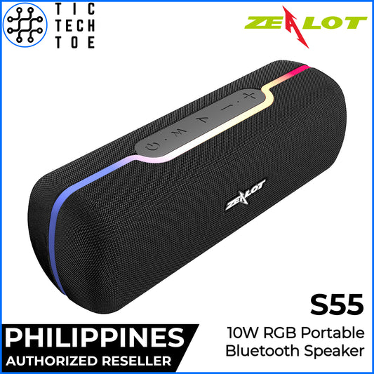 Zealot S55 10W Colorful RGB Light Bluetooth Speaker