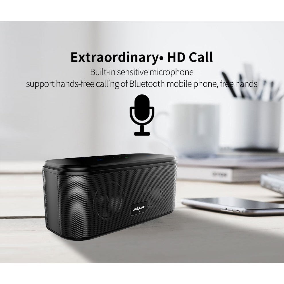 Zealot S25 Touch-Sensitive Dual Driver Bluetooth Speaker