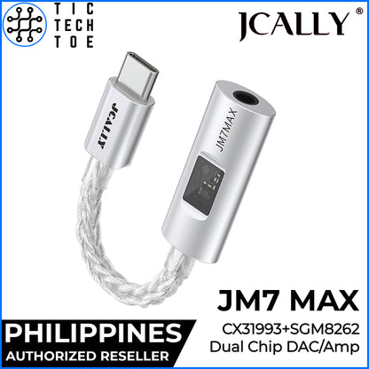 JCALLY JM7 MAX USB A/C to 3.5mm CS31993 + SGM8262 Dual Chip DAC/Amp Aluminum Audio Adapter Cable